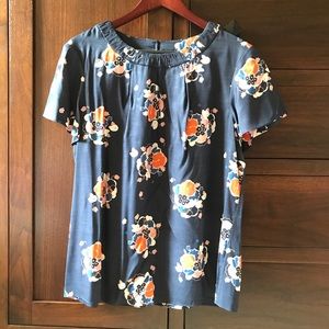 Boden Silk Floral Blouse - LIKE NEW